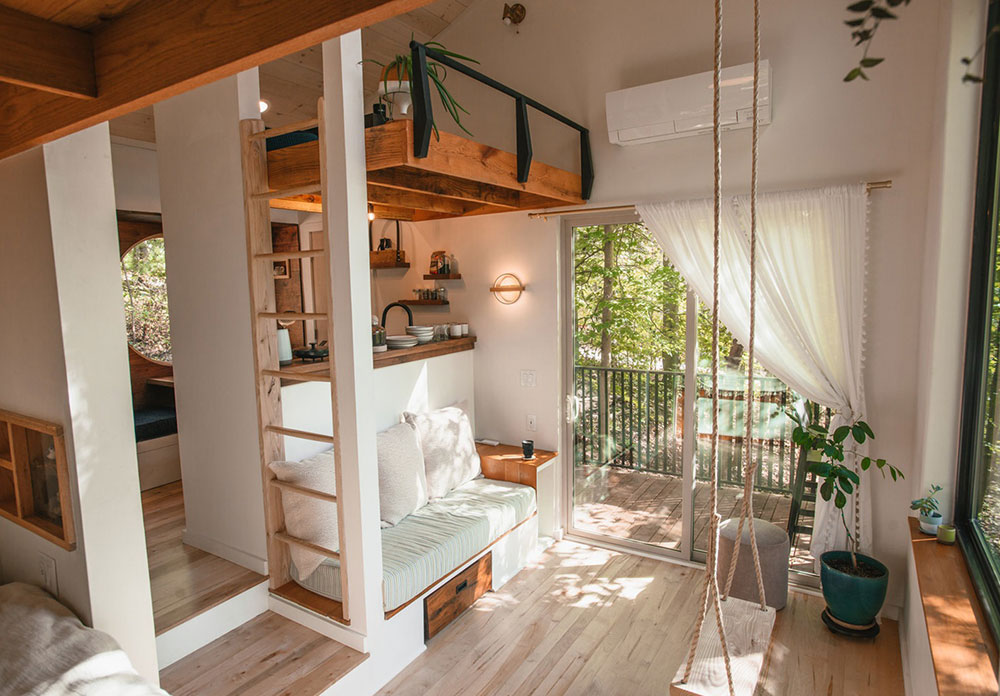 森林中的梦幻木屋，禅意与童趣并存-1