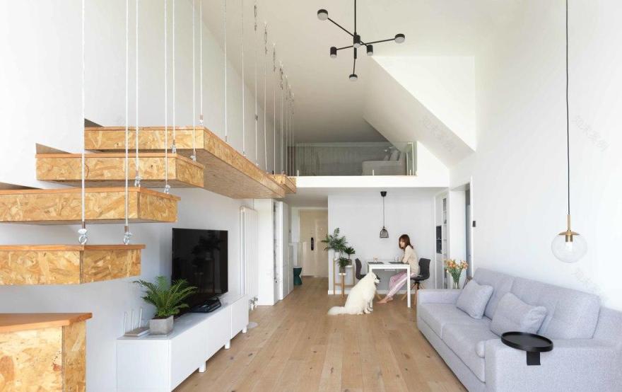 北京西城 82㎡一居室阁楼设计丨中国北京-6