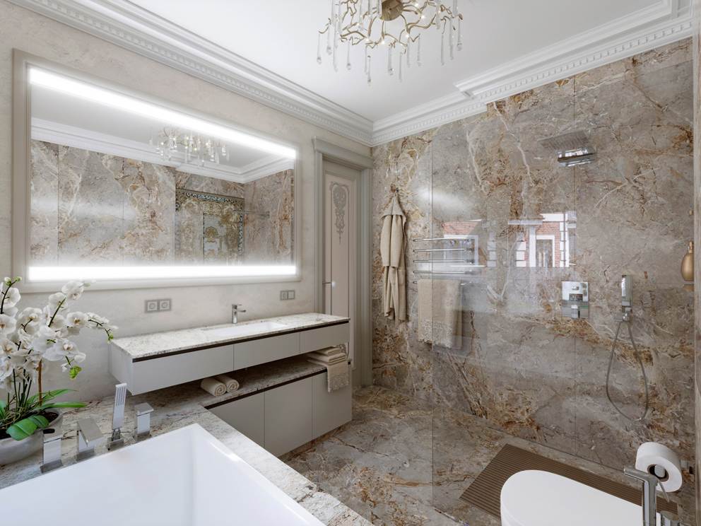 现代经典风格卧室及卫生间设计-7