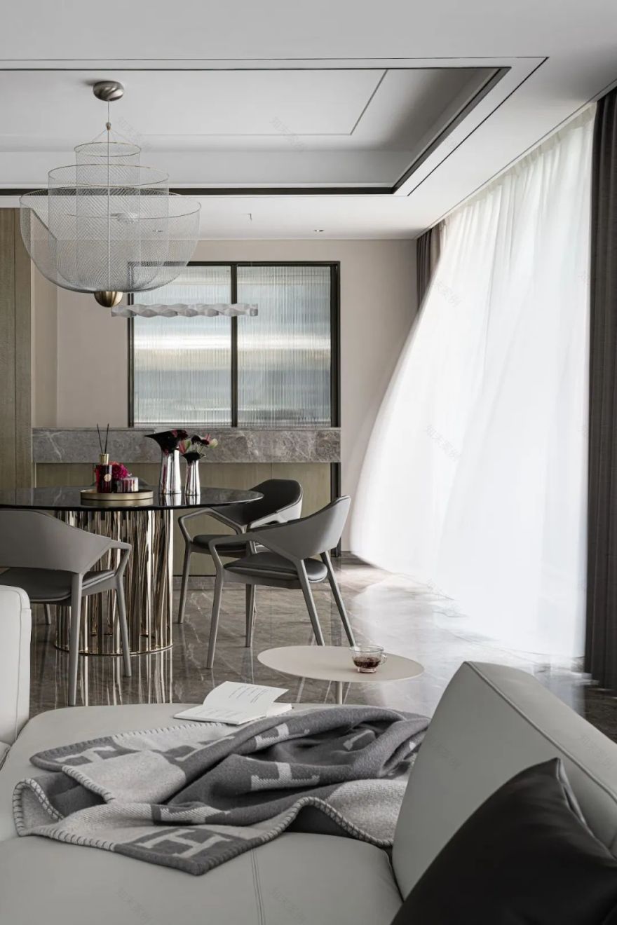 220㎡精装房改造,极具艺术性的质感空间 | 尚舍生活设计-23