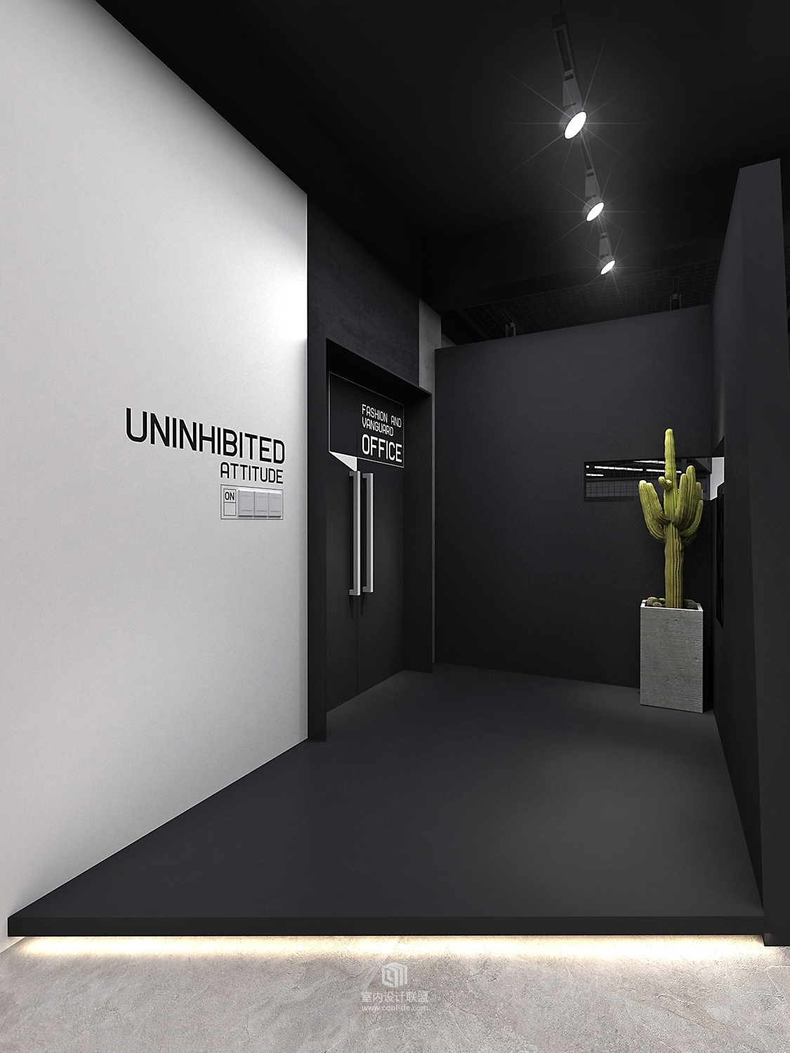 【原创】杜贝设计作品--CHENDINGDING STUDIO 办公空间/ 一场“性冷淡"游戏-0