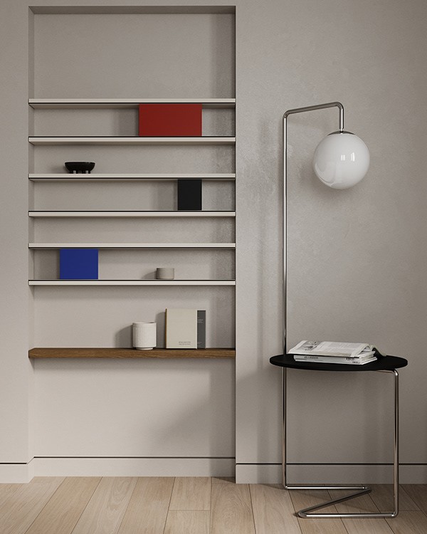 中性色系公寓设计  不一样的设计感-17