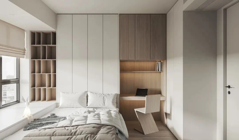 137㎡侘寂极简风住宅设计-24