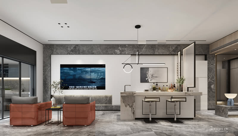 现代风格打造 388㎡理想人居丨筑道设计-5