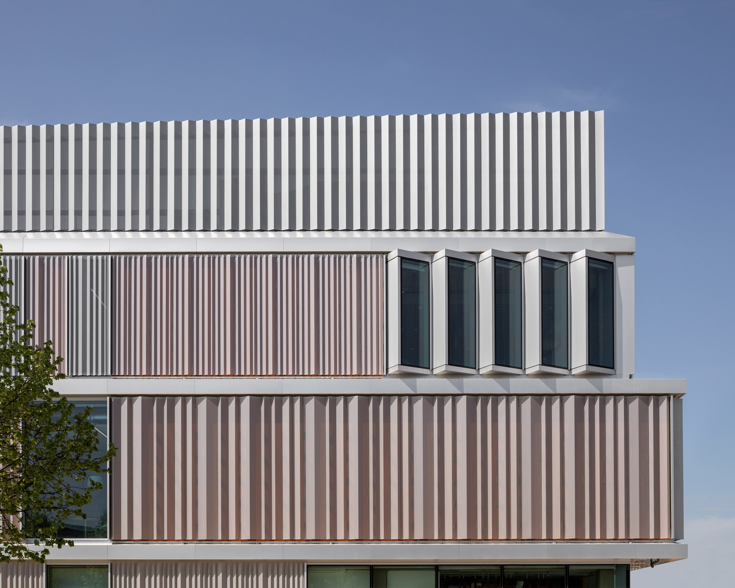 剑桥大学西校区教育建筑设计典范——多彩楼梯与内置家具-3