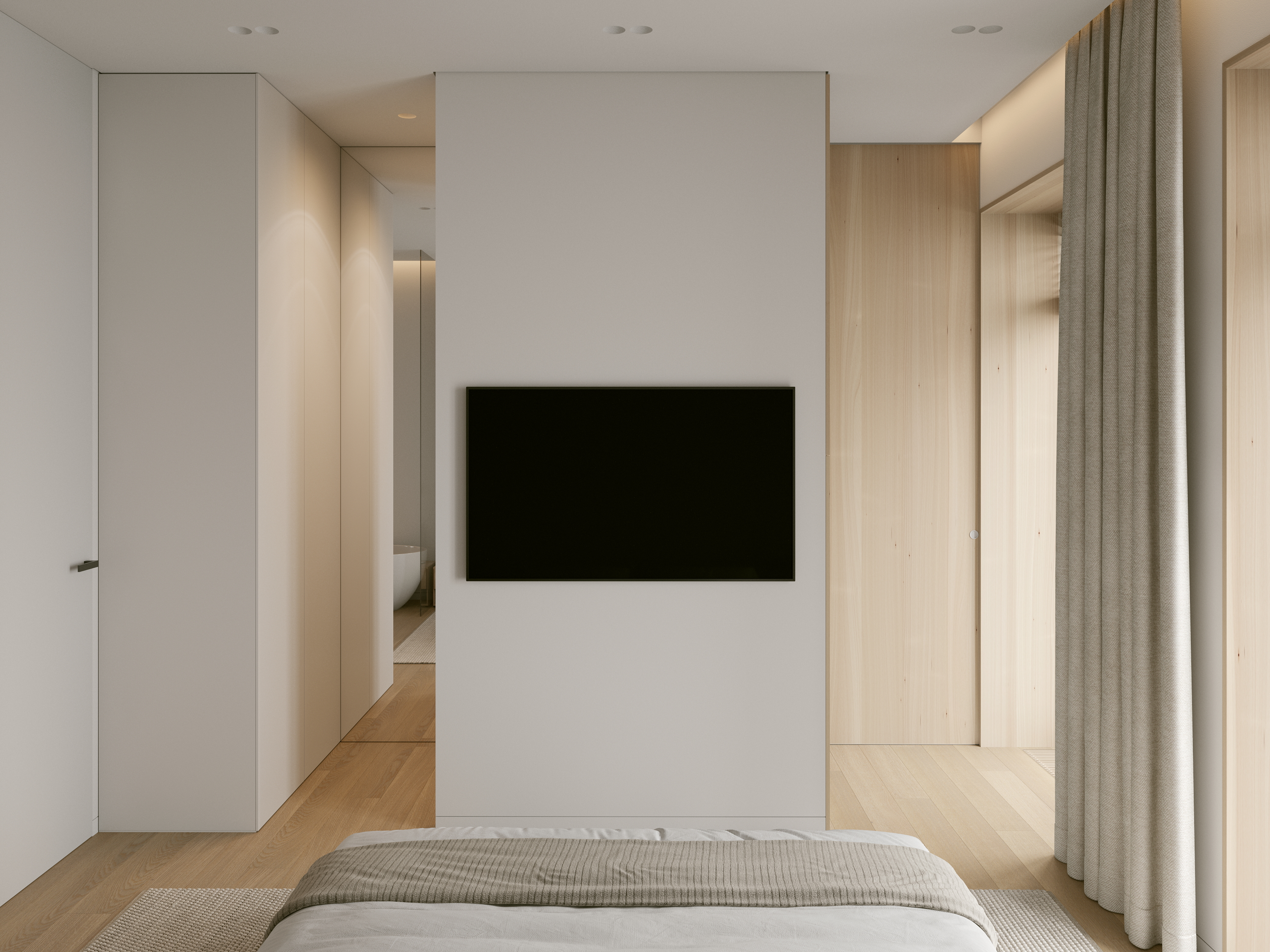 极简室内设计；极简室内风格（注：Minimal Interior常见指室内空间呈现极简主义的设计或风格，两种表述侧重点略有不同，可根据具体语境选择，若仅从最宽泛理解，极简室内设计更合适） 丨俄罗斯莫斯科丨Andrey Popov-23