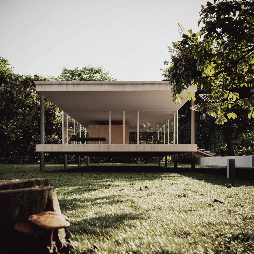 法恩斯沃思住宅丨Mies Van Der Hohe-11