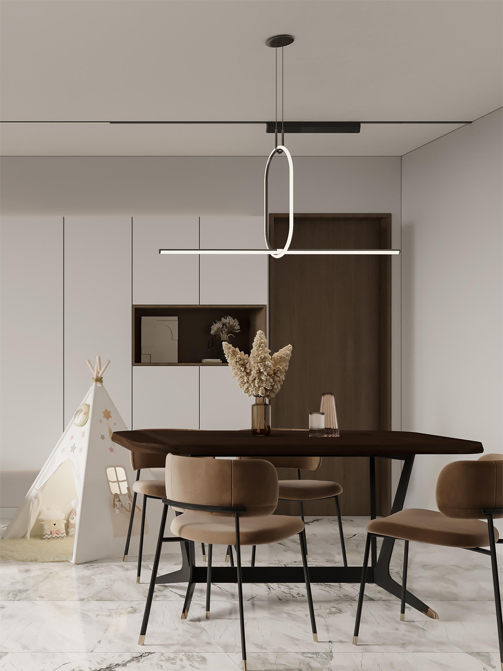 深圳口山全案设计：106㎡ 越是简简单单,越是轻松自然-3