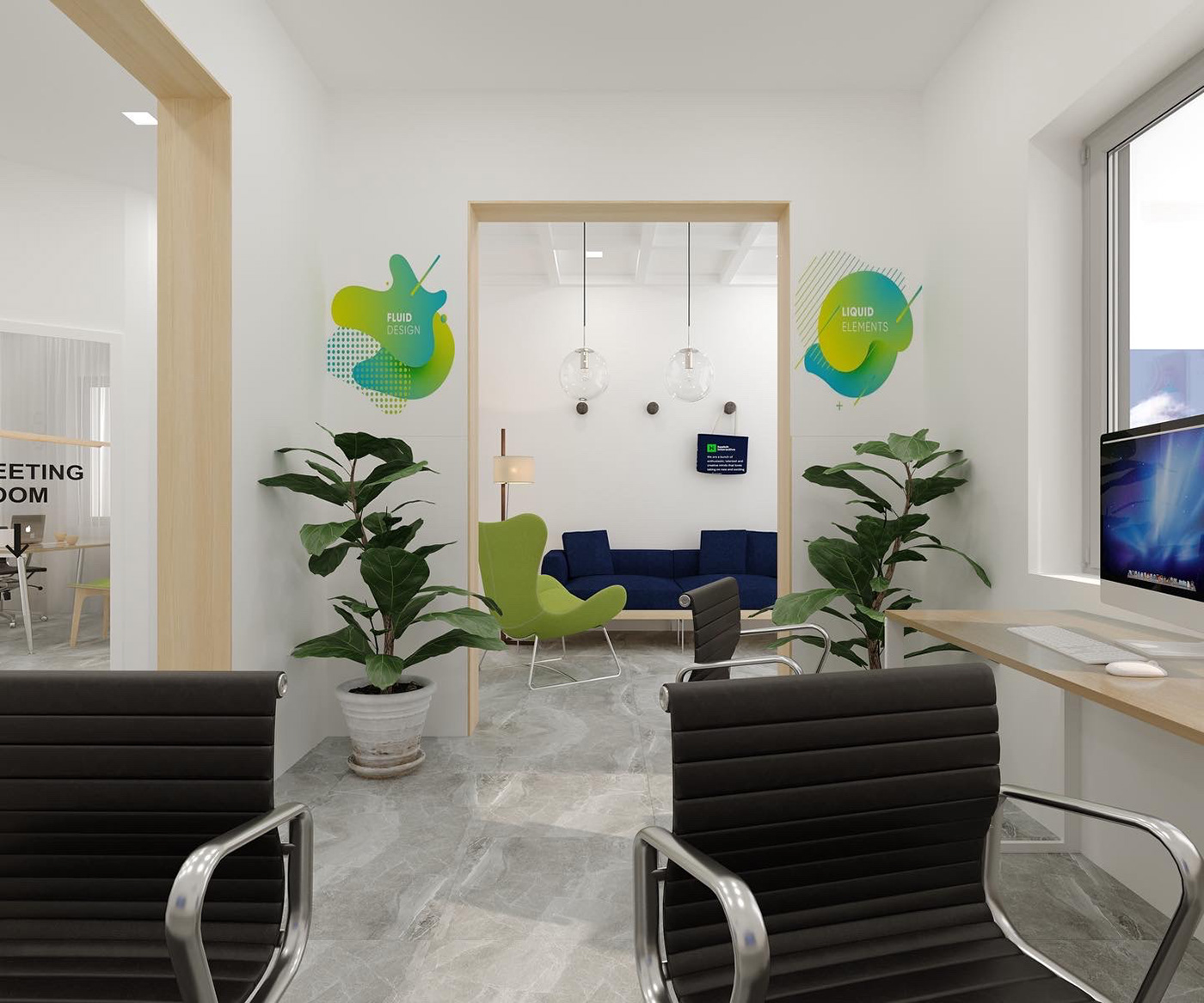 A tiny office interior-3