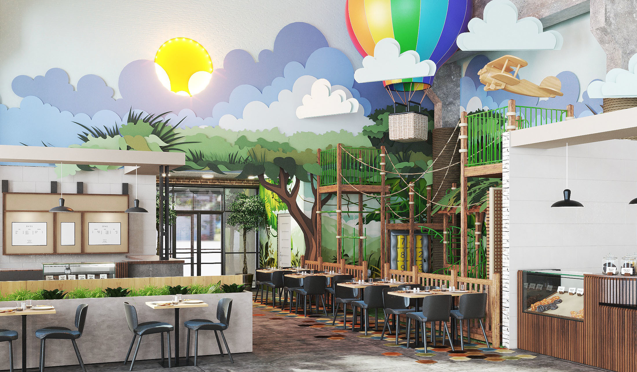 亚洲区的美食广场设计-19