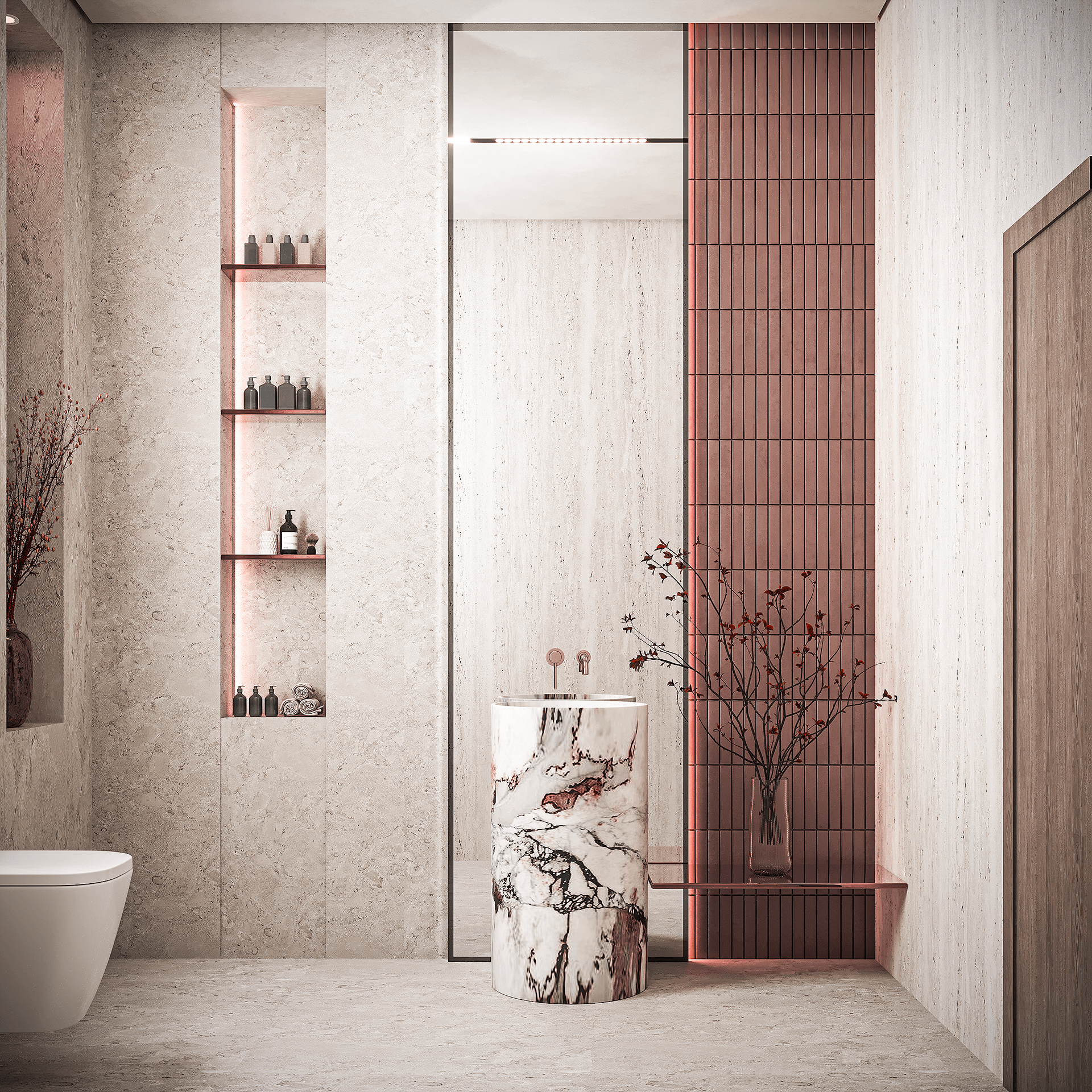 利比亚别墅的客厅卫生间丨Artika Studio-8