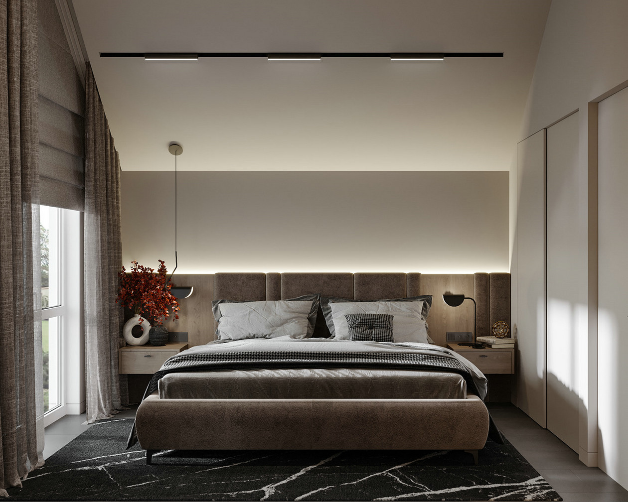 暖棕色系公寓设计-23