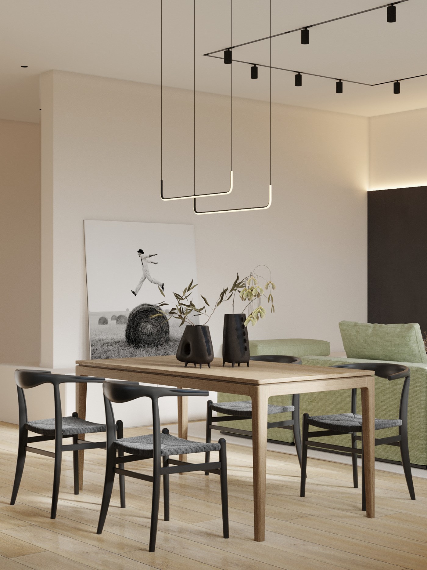 原木与绿色打造清新舒适居住空间-10