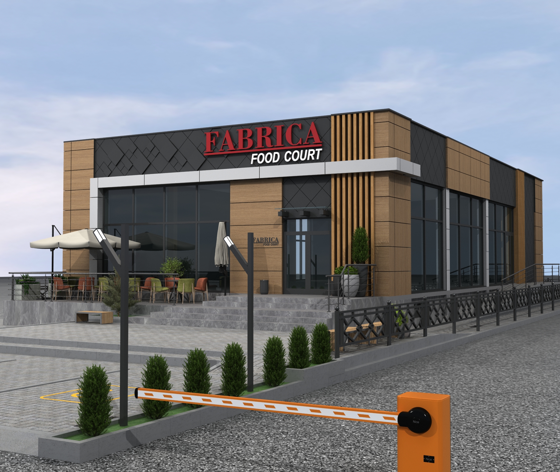 美食广场外部设计丨俄罗斯奔萨丨Design_14,Narek Azaryan-11