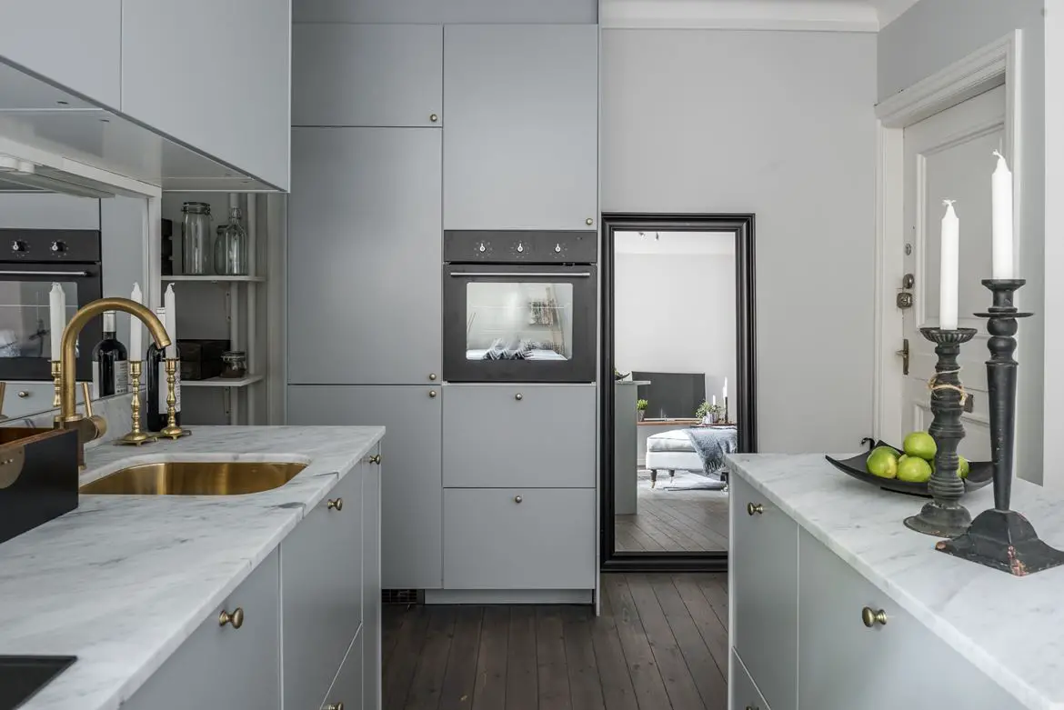 东方韵味 | 融合东西方元素的 35m²小公寓-5