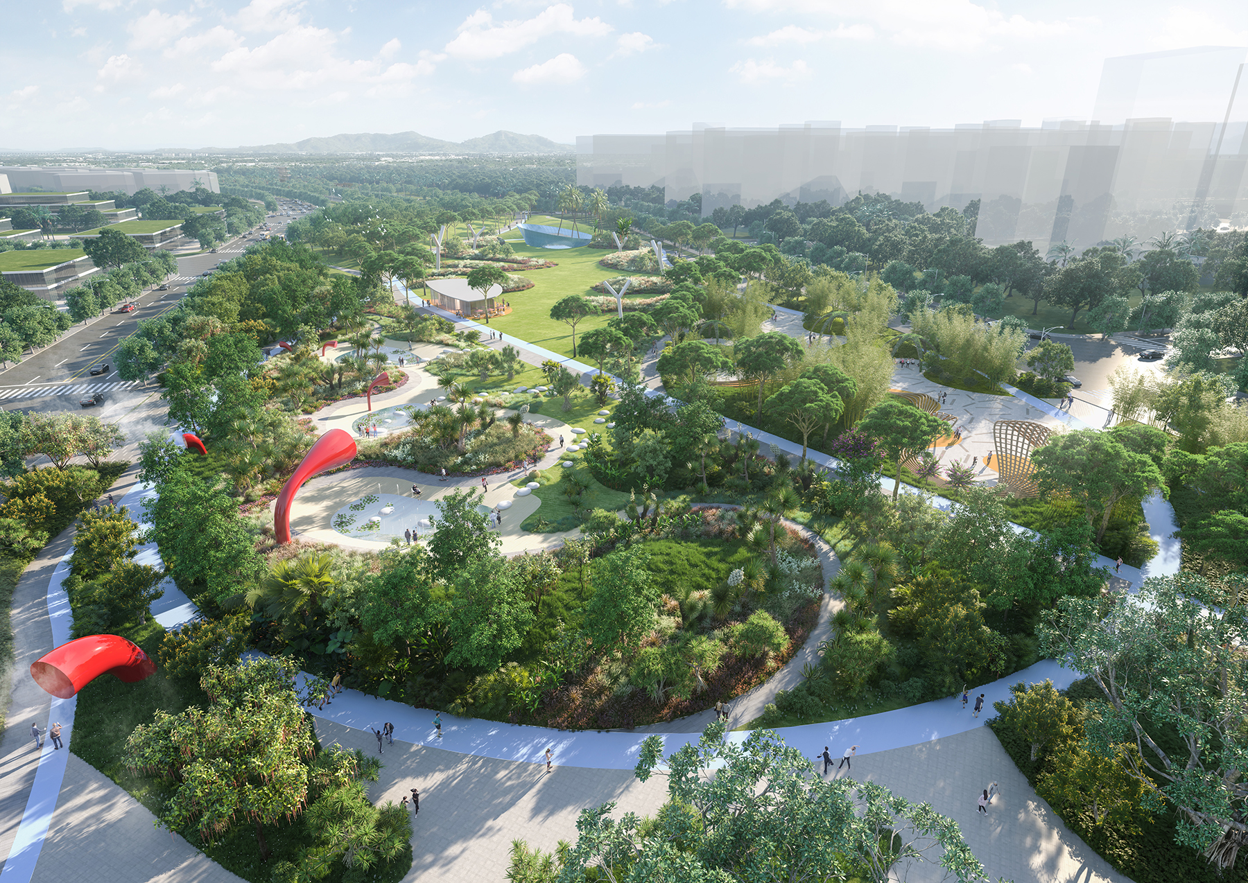 南繁时针,灵感之尺  三亚崖州湾科技城中央公园方案设计国际竞赛丨中国三亚丨MLA+亩加建筑规划（深圳）有限公司等三家公司-2