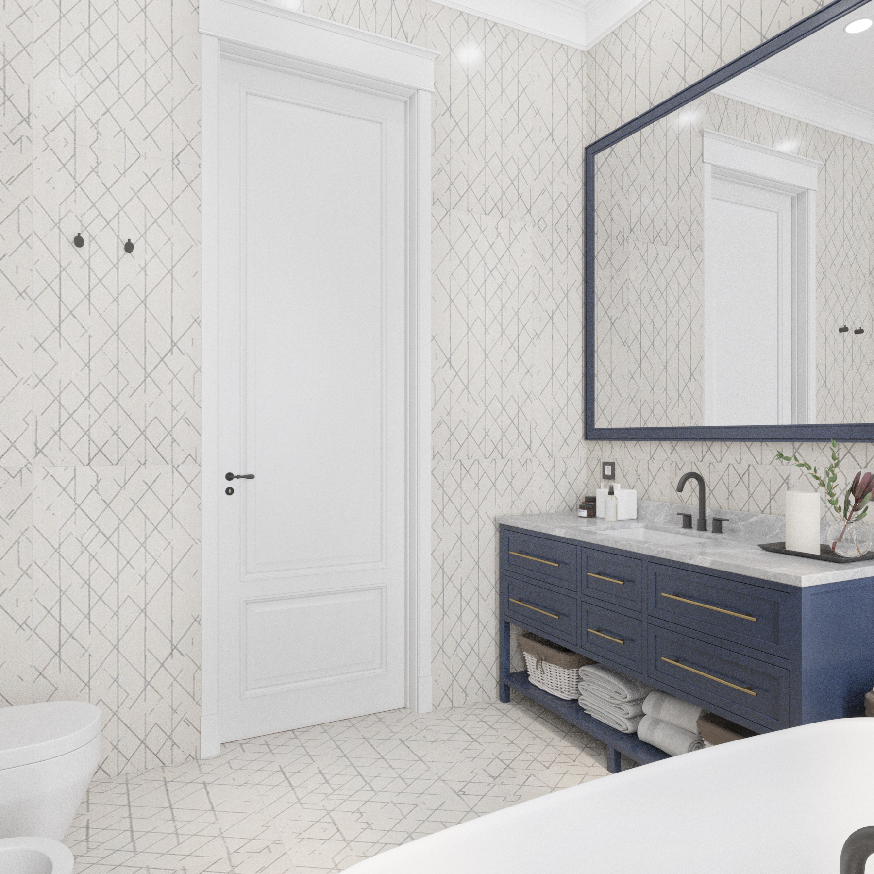 Design project of a bathroom in a private house-7