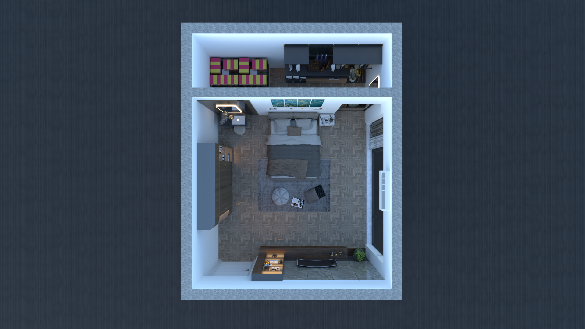 2D Details Drawings and 3D Interior Rendering-6