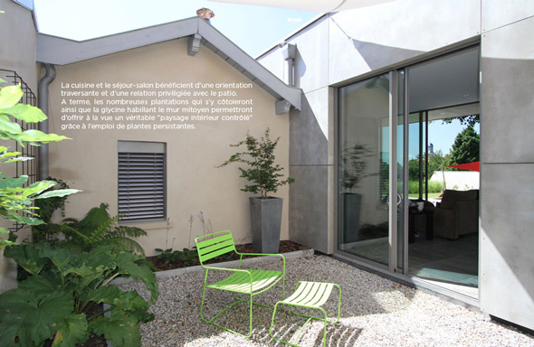 Caluire当代木结构及Viroc板扩建住宅项目丨法国丨MTU Dank Architectes-10