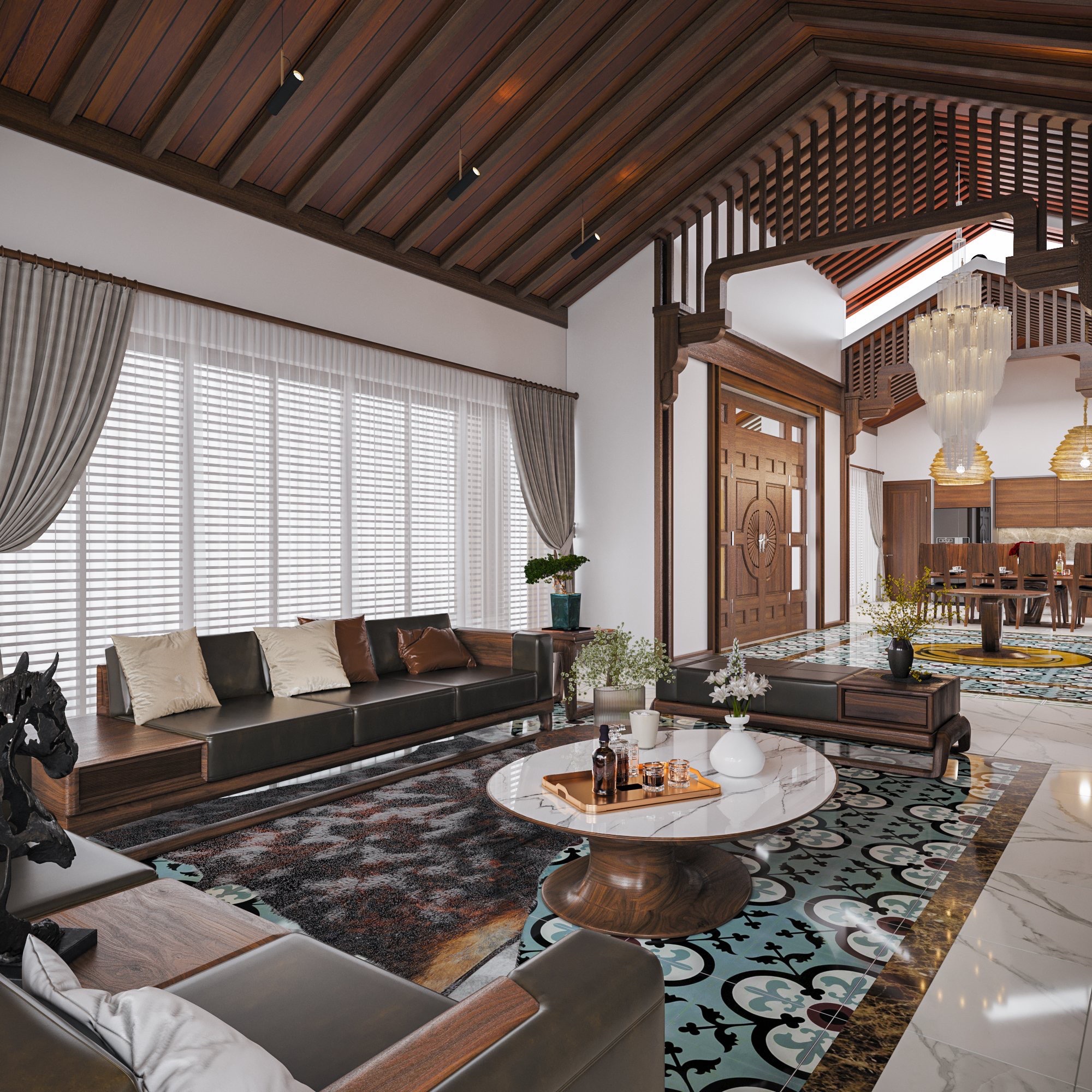 45·45 室内空间（注：这里Interior常见意思是室内、内部，结合语境这样处理，若有更具体背景信息，翻译可能更精准） 丨越南丨Xuan Binh-10