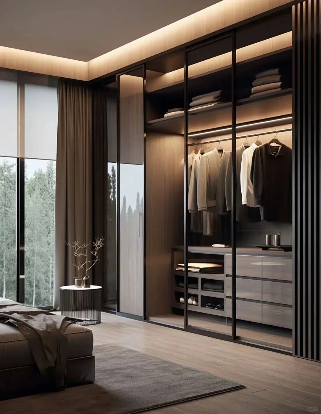 别墅大宅衣帽间空间装修-15