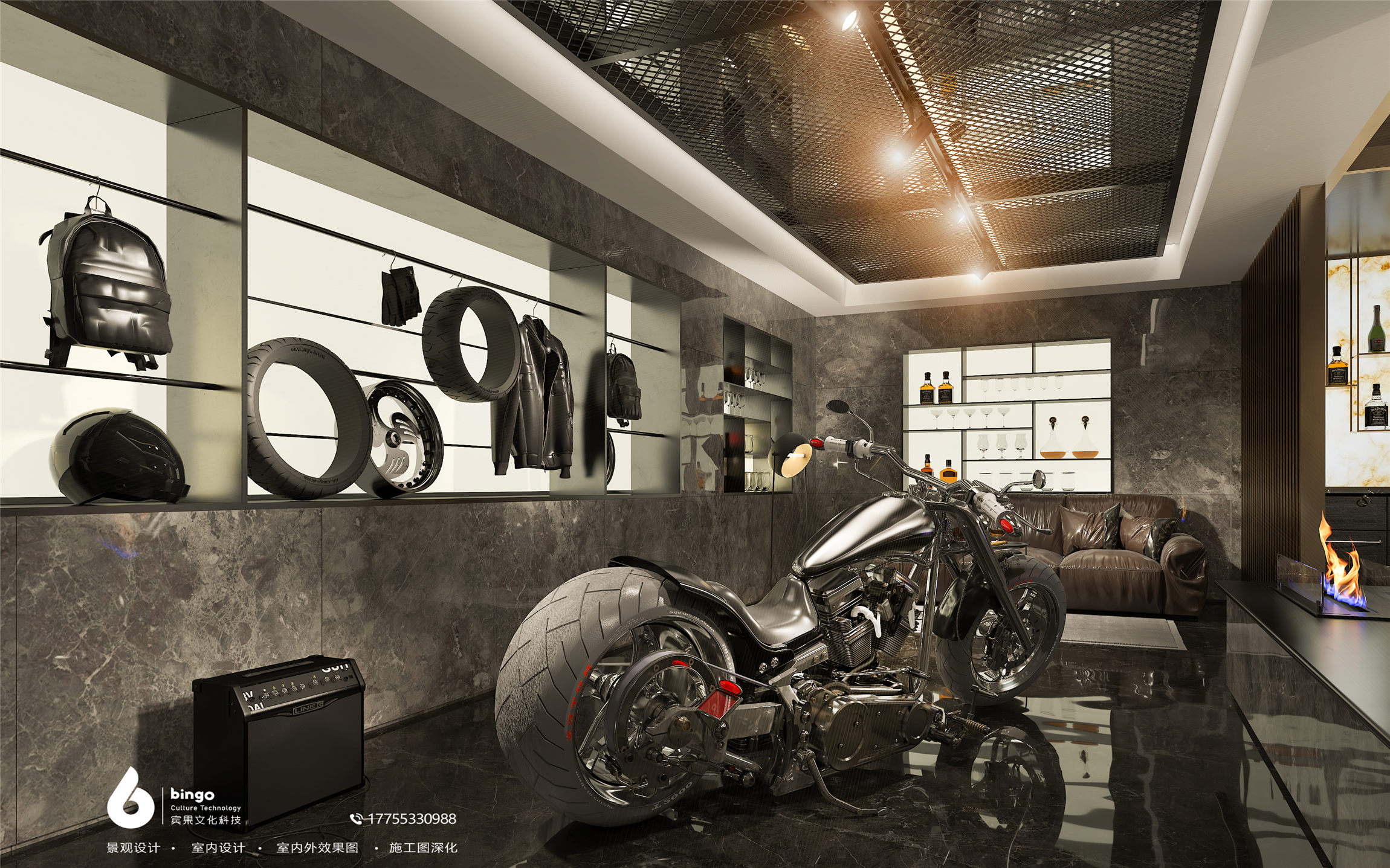 西安现代轻奢别墅设计 | 轻奢风格与金属材质的完美融合-5