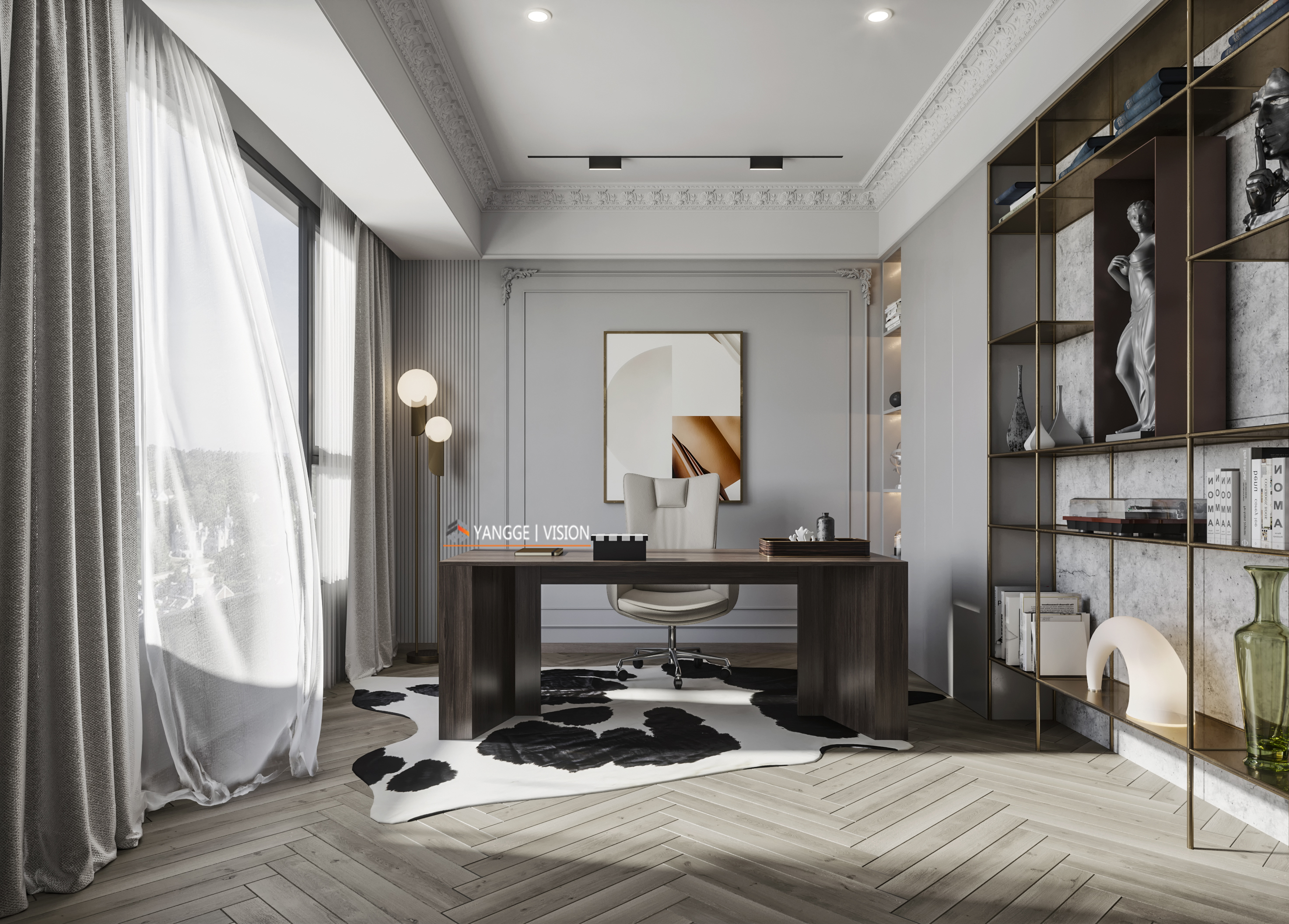 现代轻奢风客厅设计，精致生活品味-9