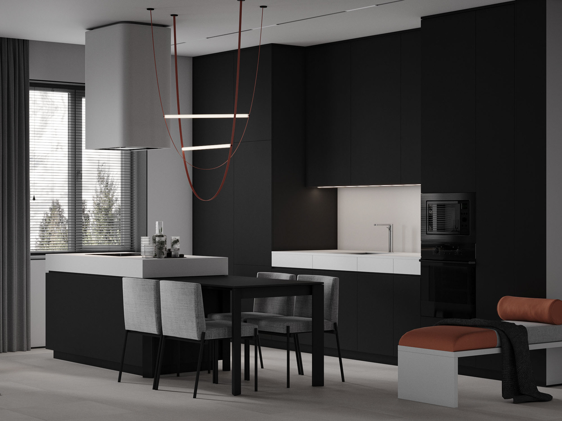 深色系公寓设计 既稳重又有设计感-6