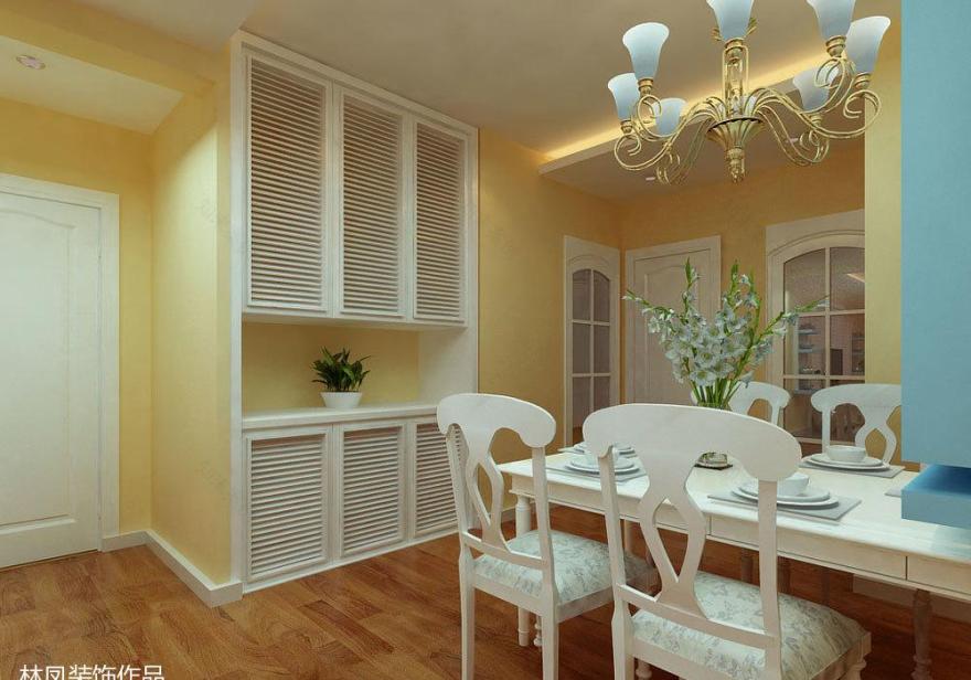 丁香水岸三室地中海风格装修设计-0