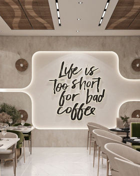 Modern Café Interior Design Project