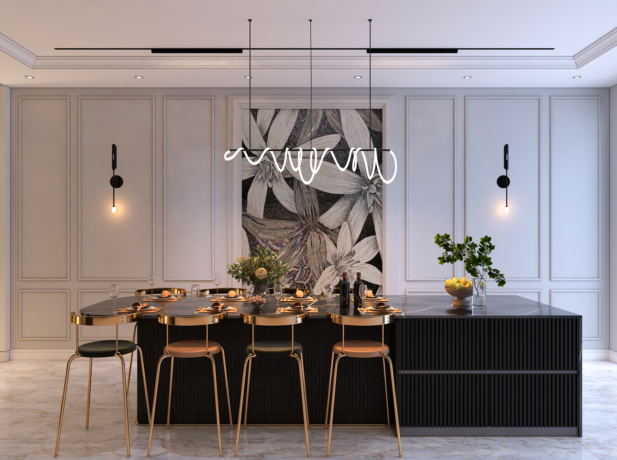 新古典主义室内装饰丨越南-19