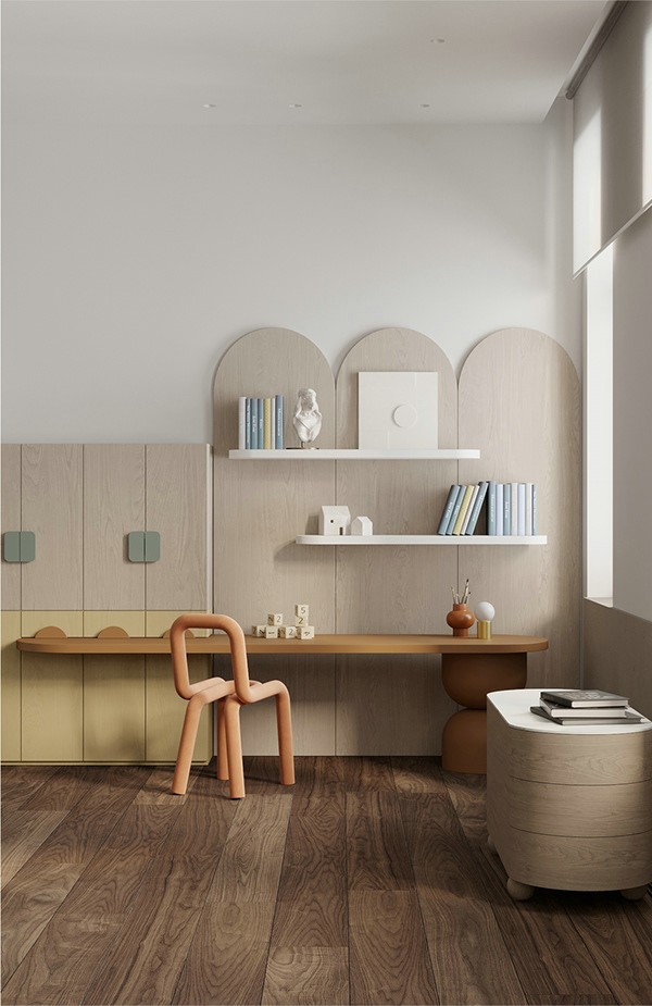 胡桃木搭配绿色，百搭色的时尚演绎-23