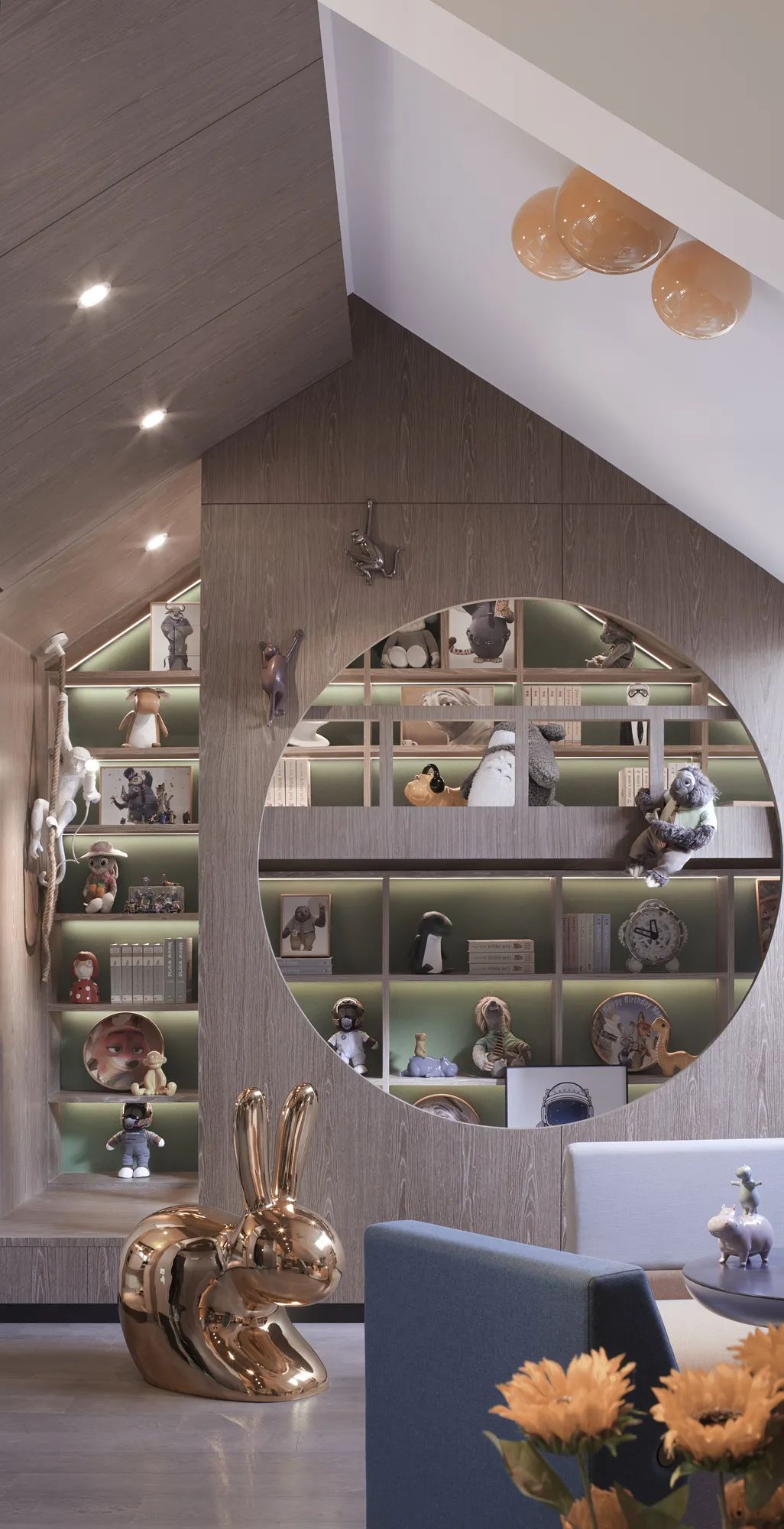 岳蒙设计 | 泰山院子样板间,一山一世界,一院一人生-43