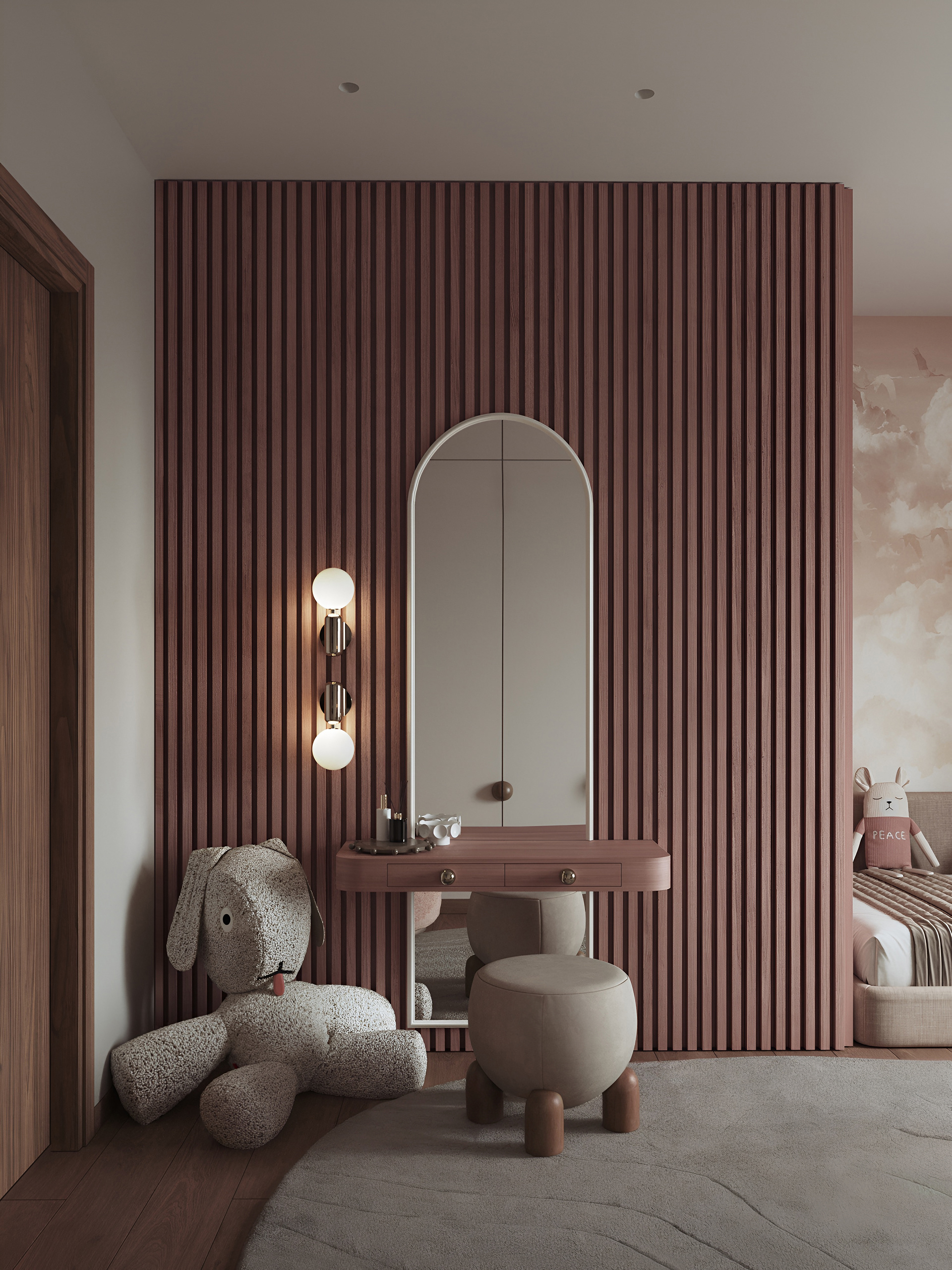 DESIGN PROJECT FOR A GIRL'S ROOM | Детская для девочки-11