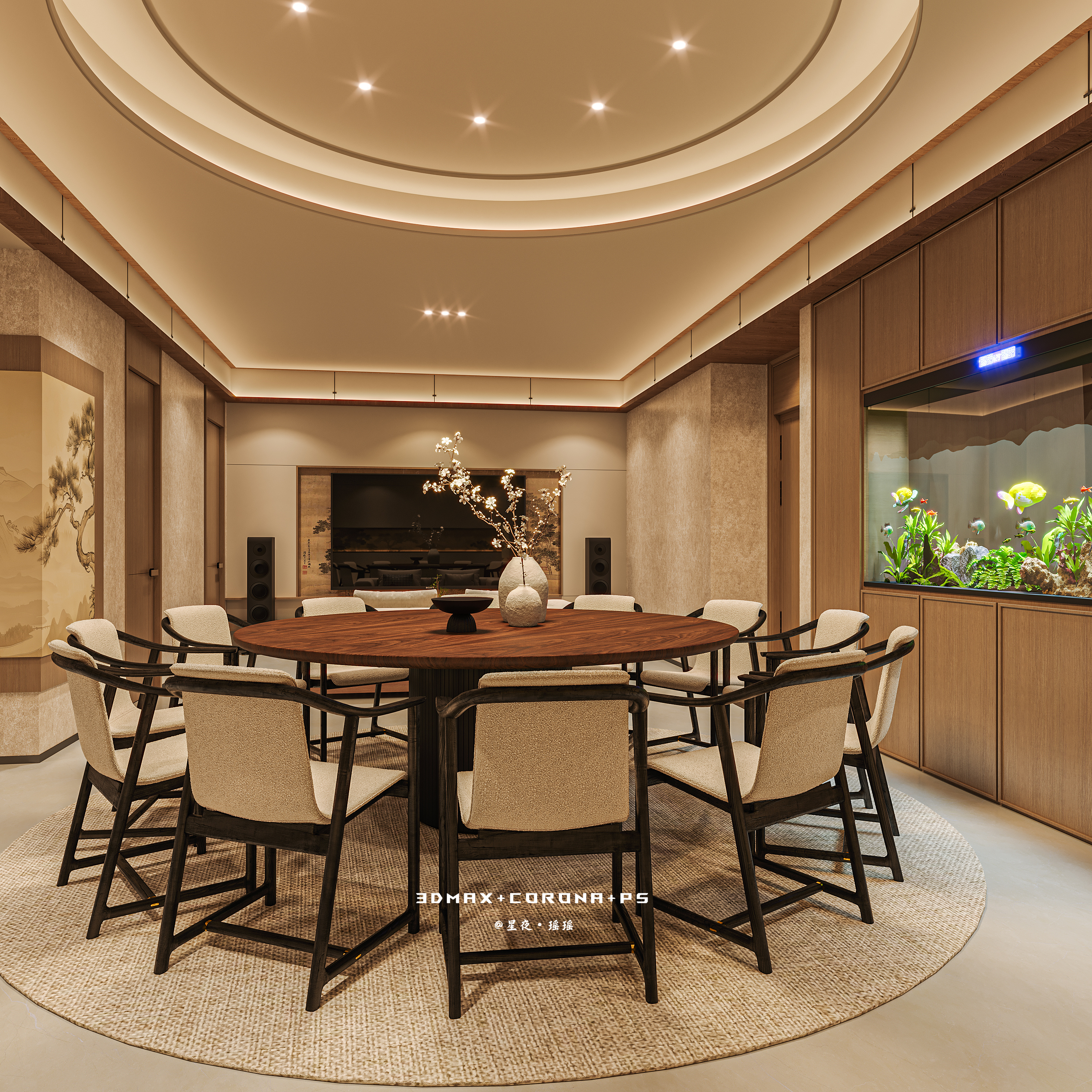 私人会所，雅致东方 宋式美学-4