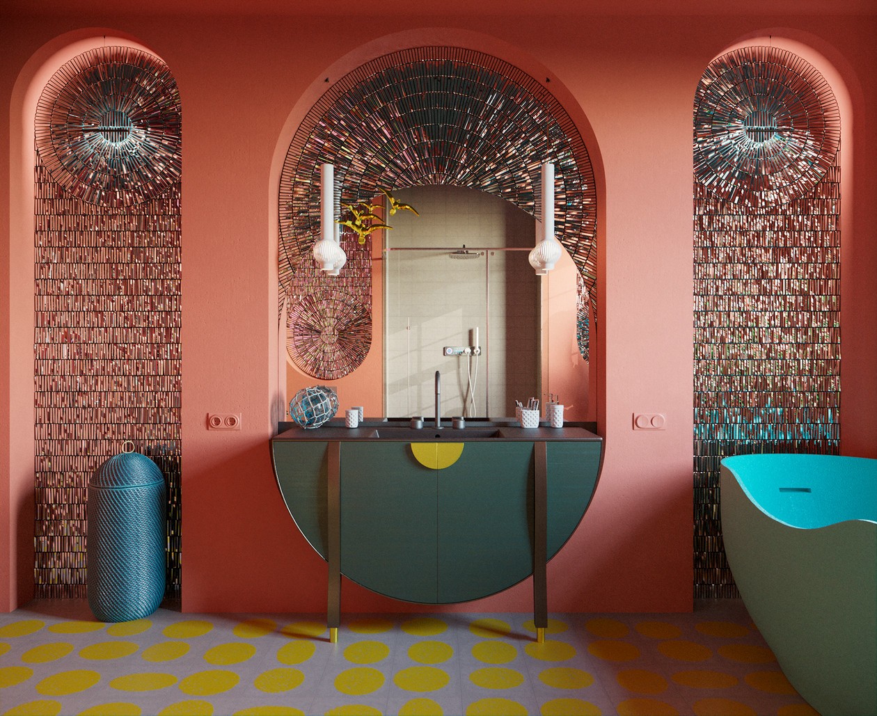 多彩混搭风公寓设计-13