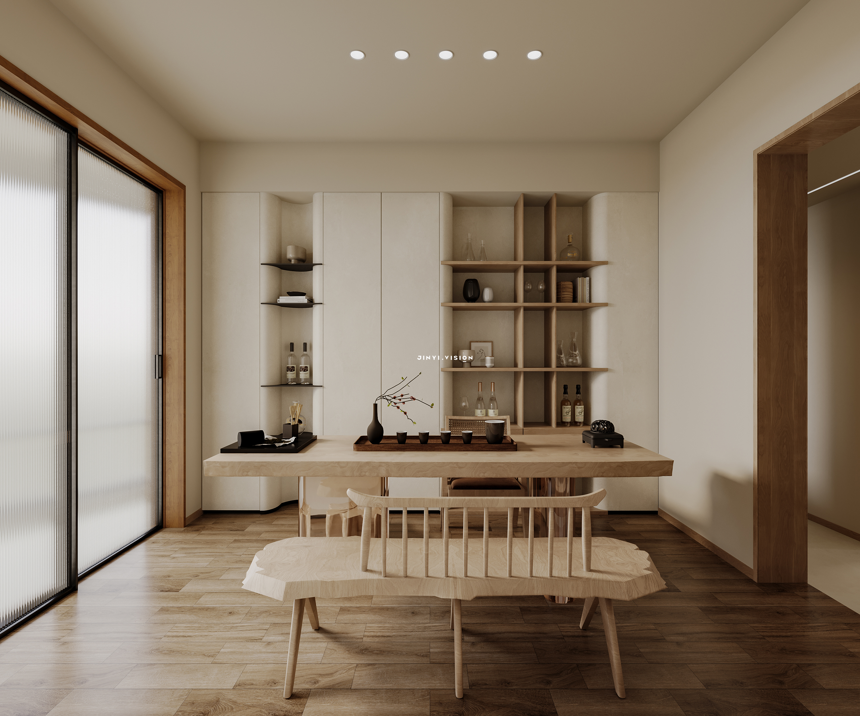 侘寂奶油风效果图-5