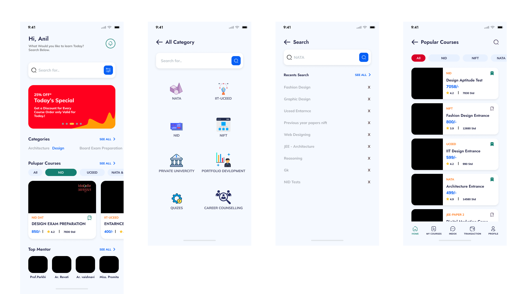 Idoodle eLearning App设计-70