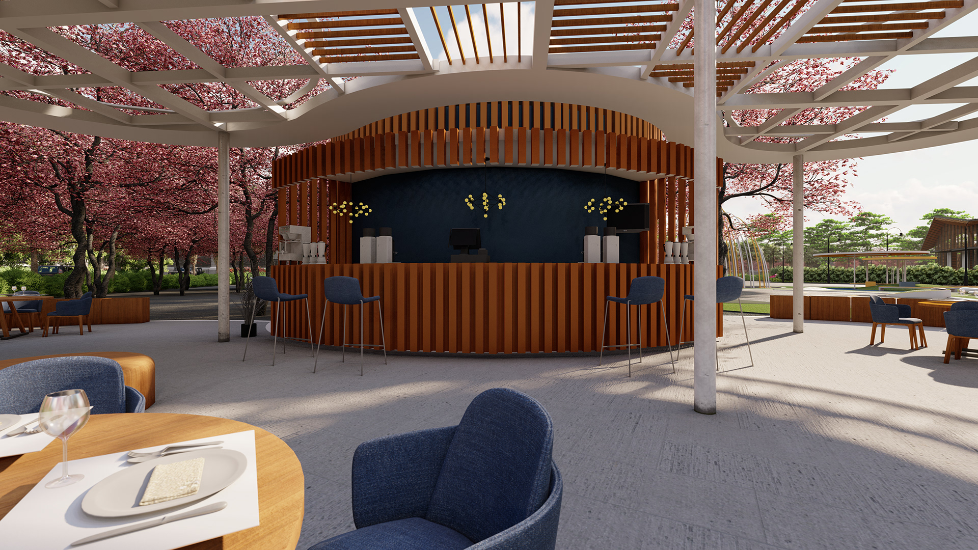 露天咖啡馆设计丨Mariam khalf-3