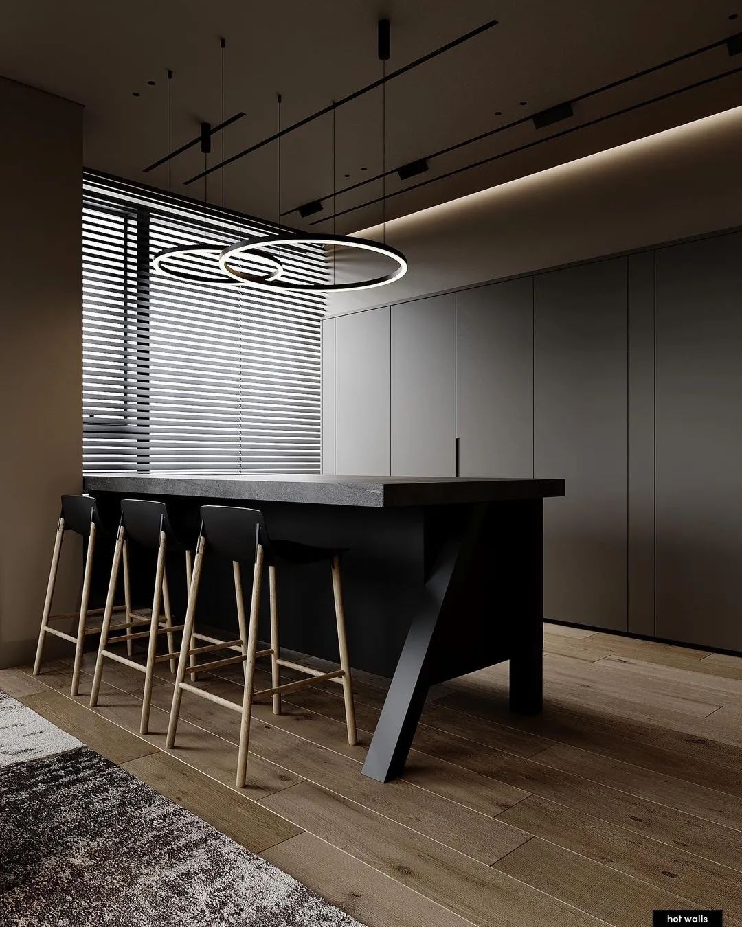 灰木色高级感住宅丨Hot Walls-15