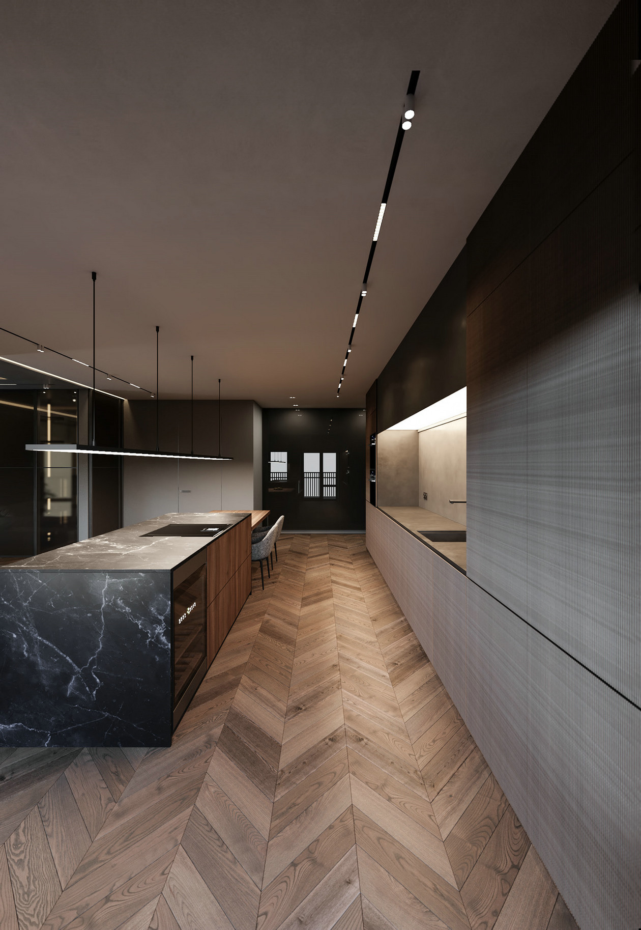 高级灰色系公寓设计-5