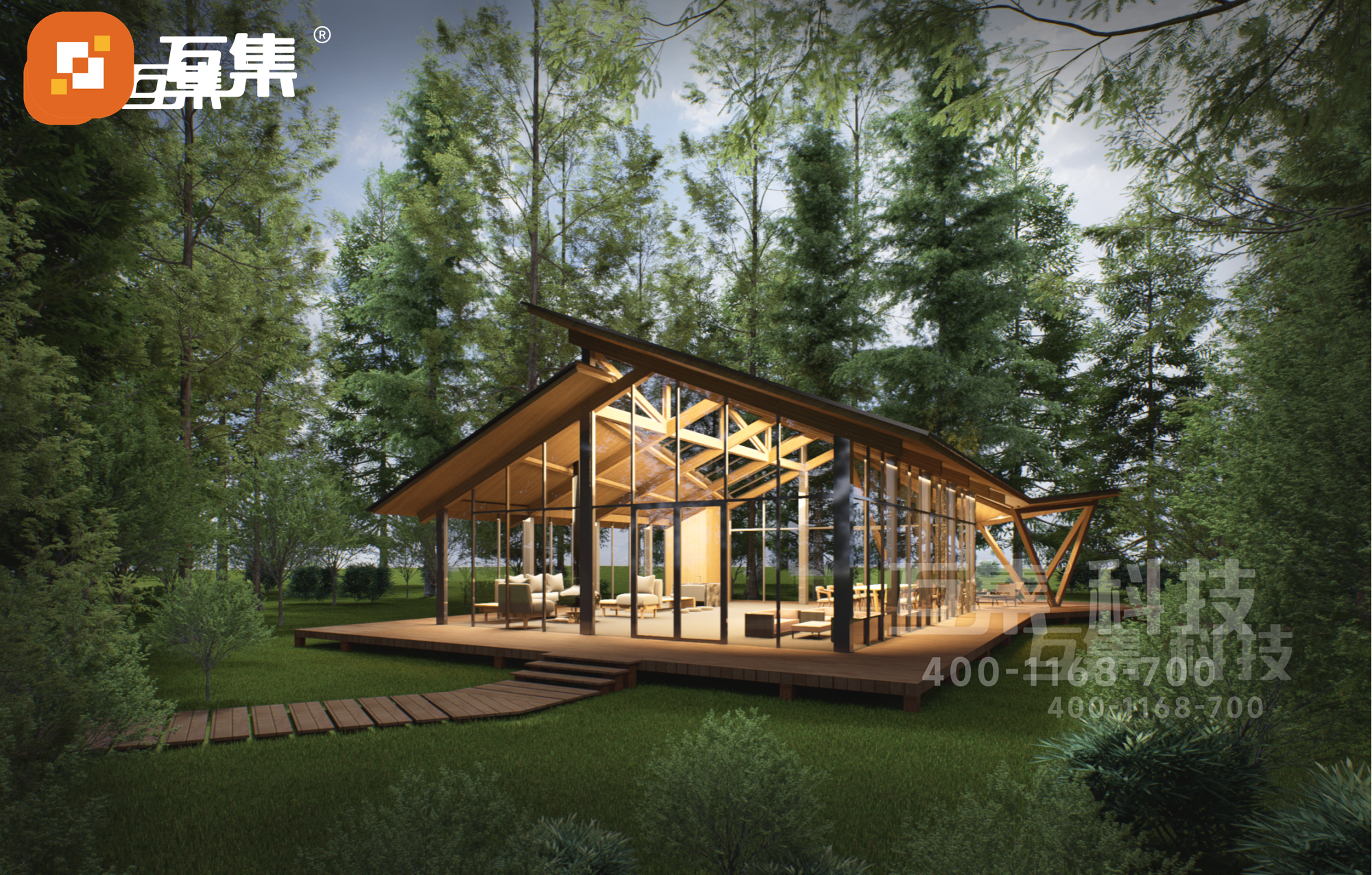 安吉龙庭草居接待室项目 互集助力乡村振兴推动可持续-1