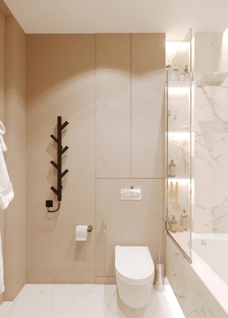 蓝色与金属元素打造的现代家居设计-40