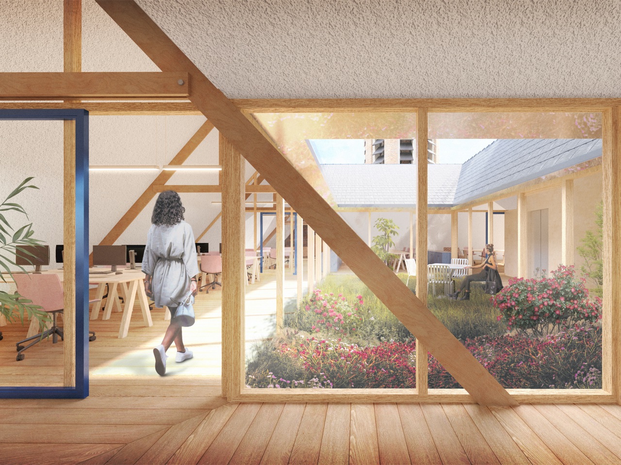 前教堂改造为兼具社区功能的办公楼丨比利时丨OFFICEU architects for urbanity-6