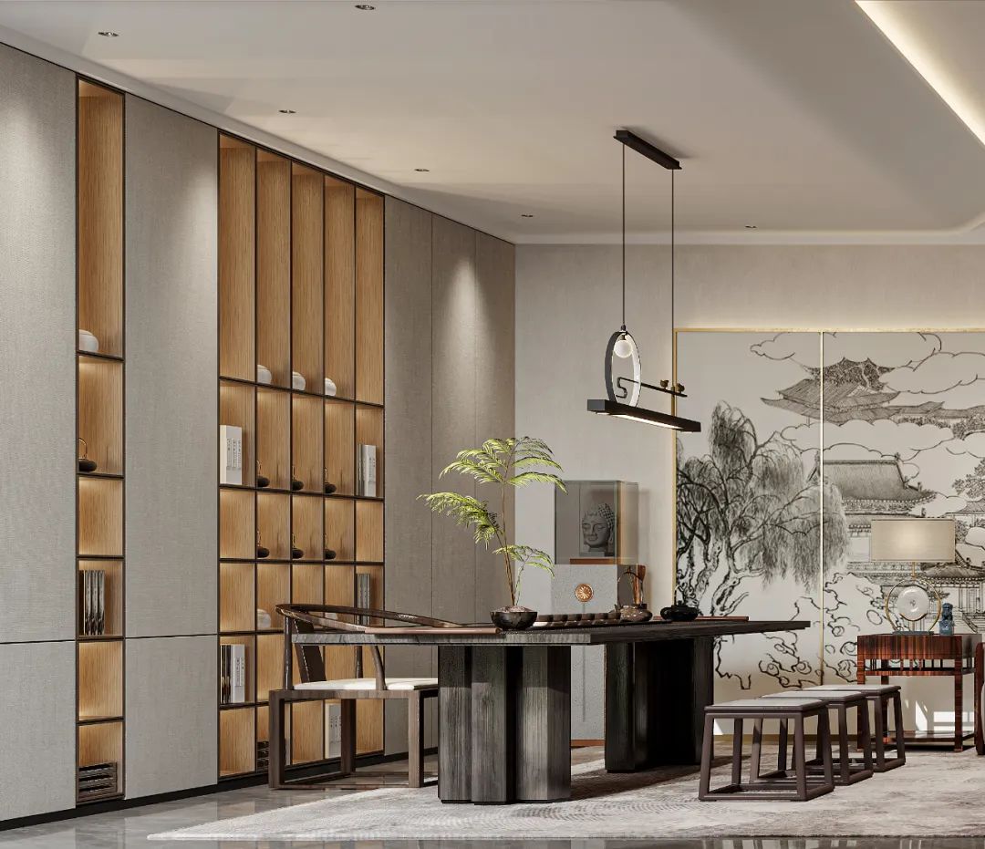 265㎡新中式私宅丨中国包头丨阿迪-35