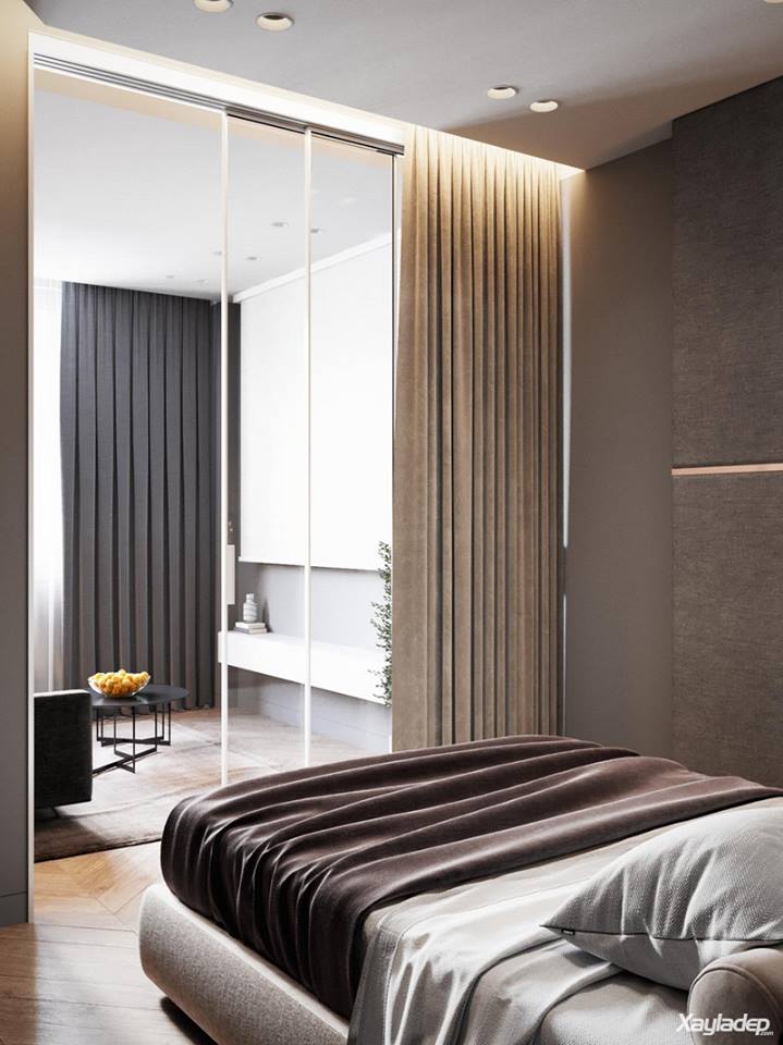 60m²现代精致公寓室内设计方案-41