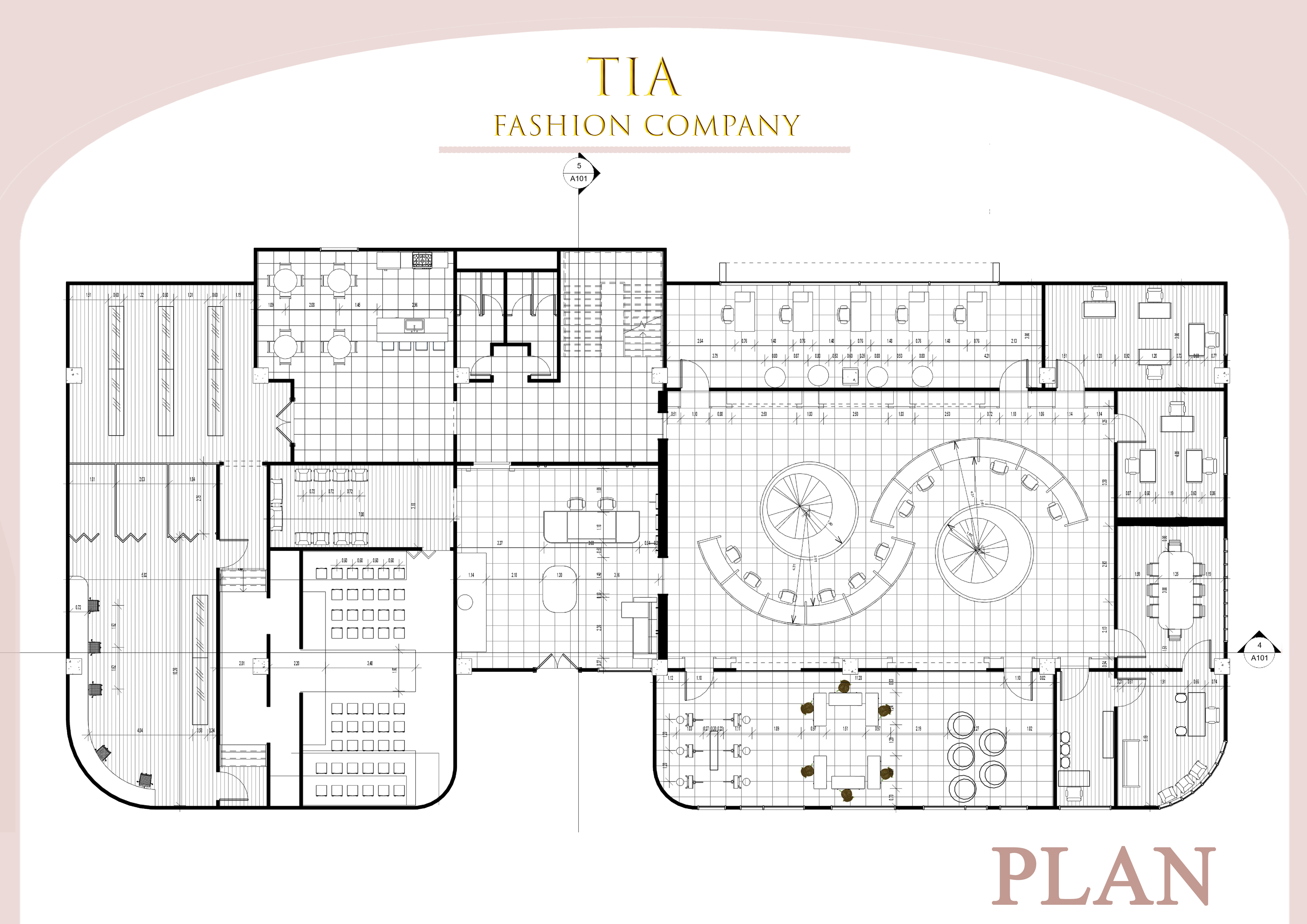 TIA FASHION COMPANY 室内设计项目丨MANSOURA UNIVERCITY 建筑学院四年级学生-10
