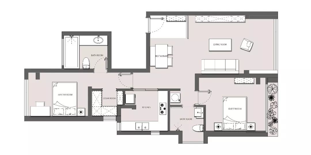 72㎡超惬意的度假风住宅  里特设计-3