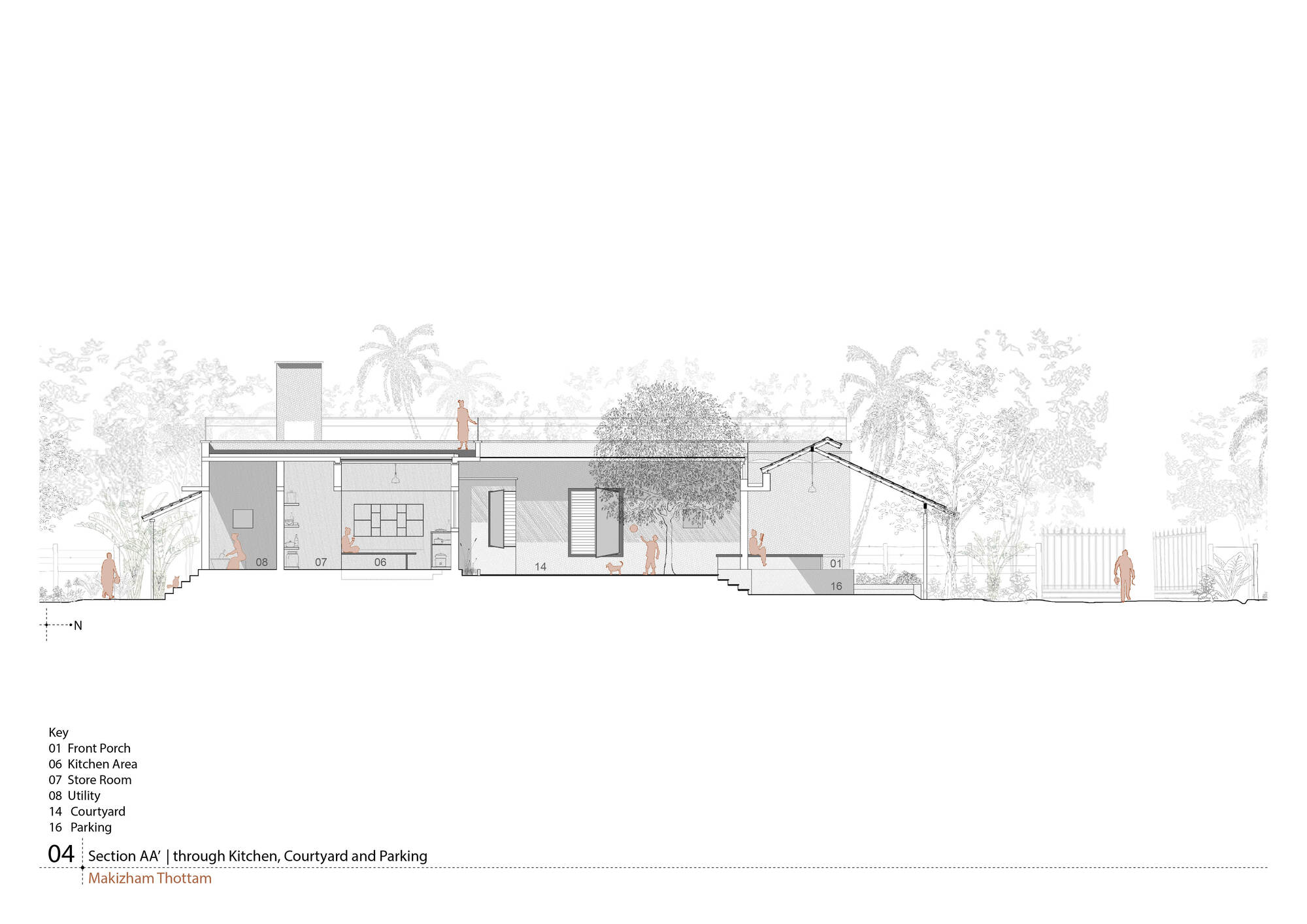 马基扎姆托塔姆之家丨印度丨Second Ground-35