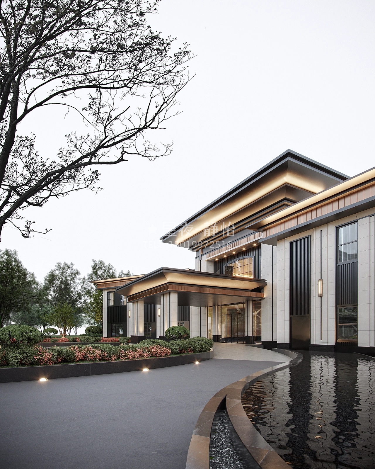 高端室外售楼部效果案例-6